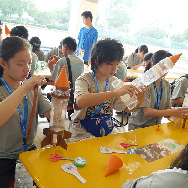 Junior high and high school students from more than a dozen countries participate in the event every year.